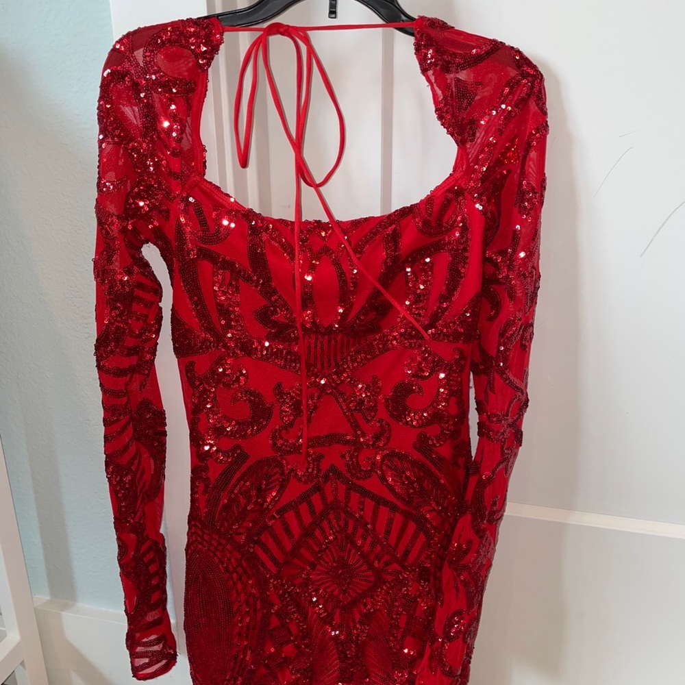 Lucy in the sky red sequin dress - Picture 3 of 3